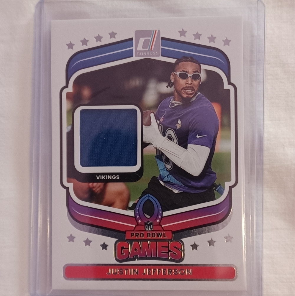 2025 Panini Donruss Football JUSTIN JEFFERSON Pro Bowl Games Patch VIKINGS